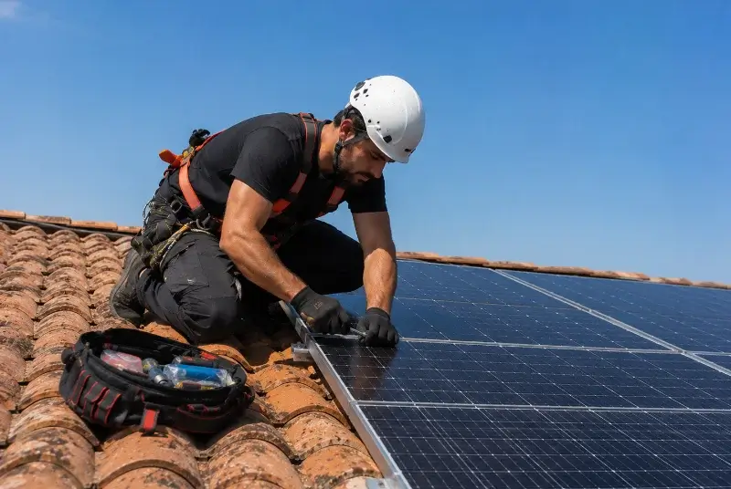 Maintenance et monitoring de panneaux solaires au Grand-Lemps